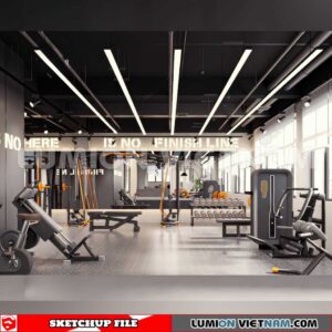 231123. Fitness CenterSketchup 3D Interior Models