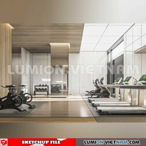 231123. Fitness CenterSketchup 3D Interior Models