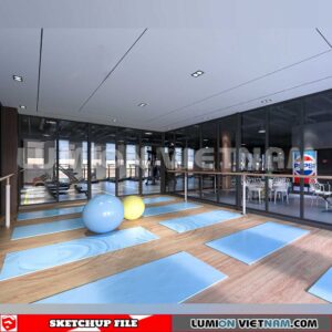 231123. Fitness CenterSketchup 3D Interior Models