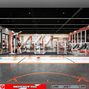 231123. Fitness CenterSketchup 3D Interior Models