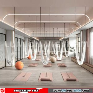 231123. Fitness CenterSketchup 3D Interior Models