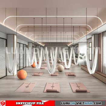 231123. Fitness CenterSketchup 3D Interior Models