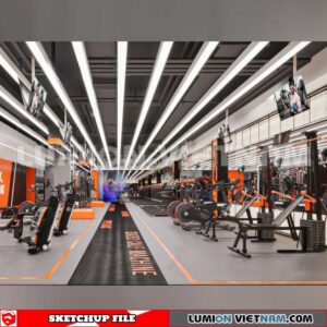 231123. Fitness CenterSketchup 3D Interior Models
