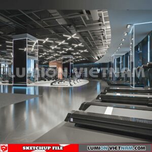231123. Fitness CenterSketchup 3D Interior Models