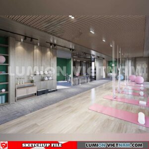 231123. Fitness CenterSketchup 3D Interior Models