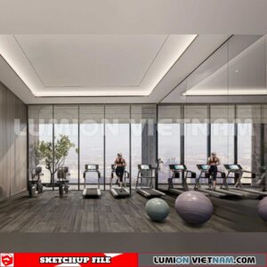 231123. Fitness CenterSketchup 3D Interior Models