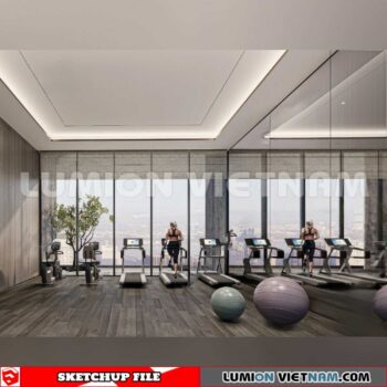 231123. Fitness CenterSketchup 3D Interior Models