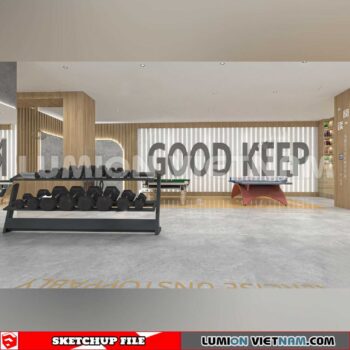 231123. Fitness CenterSketchup 3D Interior Models