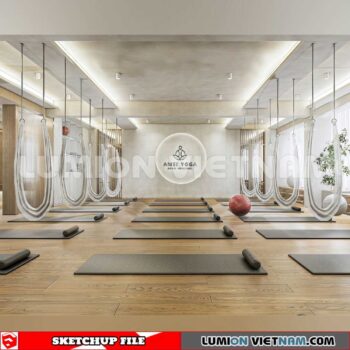 231123. Fitness CenterSketchup 3D Interior Models