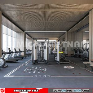 231123. Fitness CenterSketchup 3D Interior Models