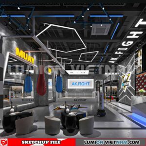231123. Fitness CenterSketchup 3D Interior Models
