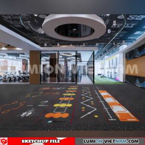231123. Fitness CenterSketchup 3D Interior Models