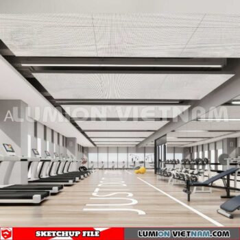 231123. Fitness CenterSketchup 3D Interior Models