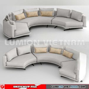 23120. Sofa Sketchup 3D Models