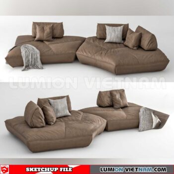 23120. Sofa Sketchup 3D Models