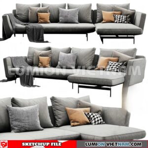23120. Sofa Sketchup 3D Models