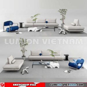 23120. Sofa Sketchup 3D Models