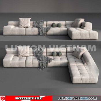 23120. Sofa Sketchup 3D Models