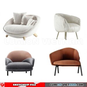 23120. Sofa Sketchup 3D Models