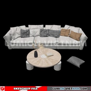 23120. Sofa Sketchup 3D Models
