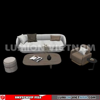 23120. Sofa Sketchup 3D Models
