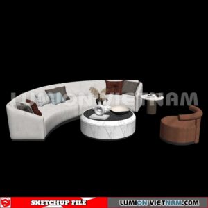 23120. Sofa Sketchup 3D Models