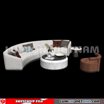 23120. Sofa Sketchup 3D Models