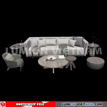 23120. Sofa Sketchup 3D Models