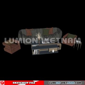23120. Sofa Sketchup 3D Models