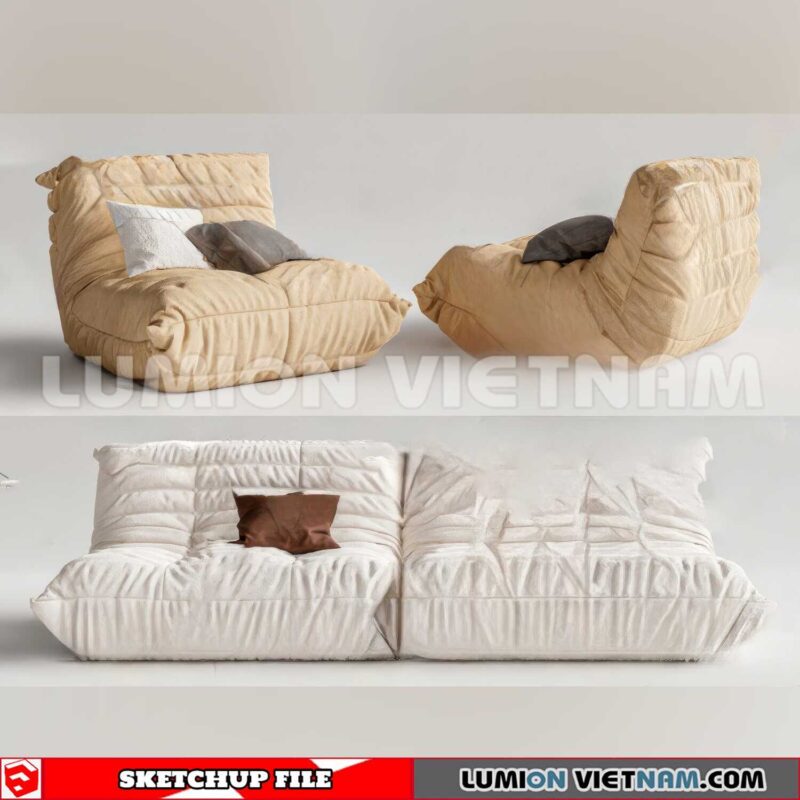 23120. Sofa Sketchup 3D Models