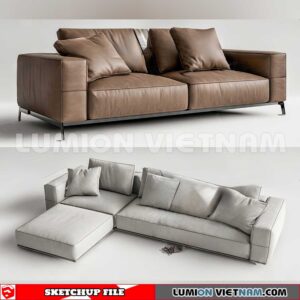 23120. Sofa Sketchup 3D Models