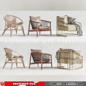 23120. Sofa Sketchup 3D Models