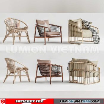 23120. Sofa Sketchup 3D Models