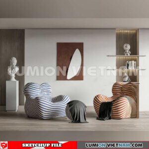 23120. Sofa Sketchup 3D Models