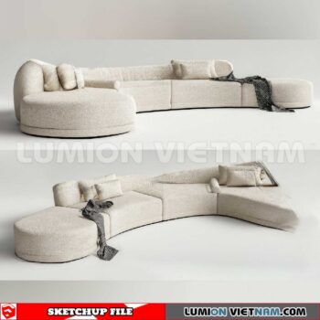 23120. Sofa Sketchup 3D Models