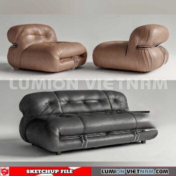 23120. Sofa Sketchup 3D Models
