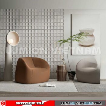 23120. Sofa Sketchup 3D Models