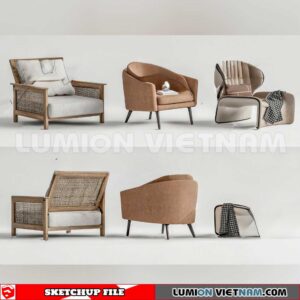23120. Sofa Sketchup 3D Models