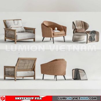 23120. Sofa Sketchup 3D Models