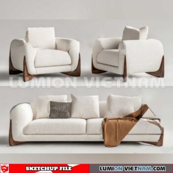 23120. Sofa Sketchup 3D Models