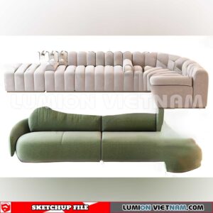 23120. Sofa Sketchup 3D Models
