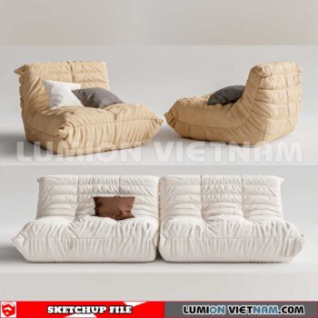 23120. Sofa Sketchup 3D Models