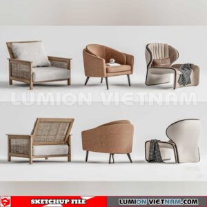 23120. Sofa Sketchup 3D Models