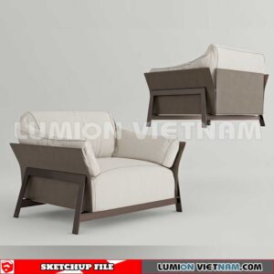 23120. Sofa Sketchup 3D Models