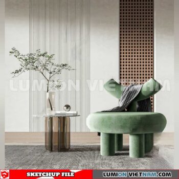 23120. Sofa Sketchup 3D Models