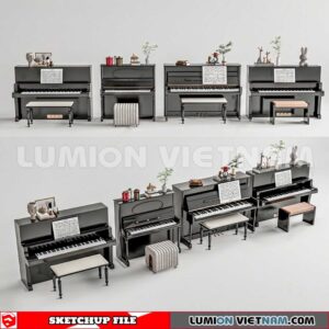 231202. Piano Sketchup 3D Models