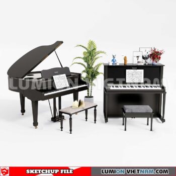 231202. Piano Sketchup 3D Models