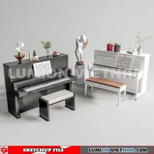 231202. Piano Sketchup 3D Models