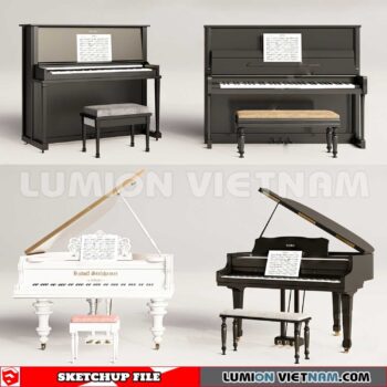 231202. Piano Sketchup 3D Models