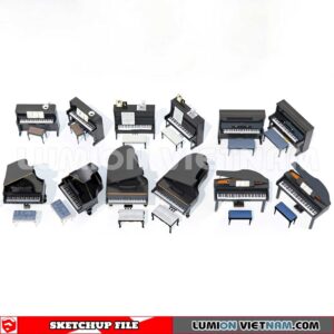 231202. Piano Sketchup 3D Models